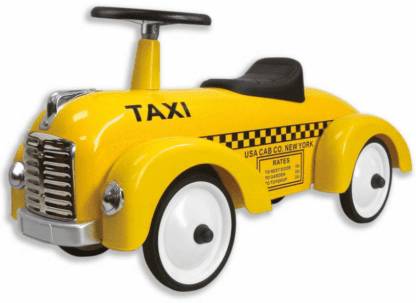 Gåbil Taxi i retromodell, gul
