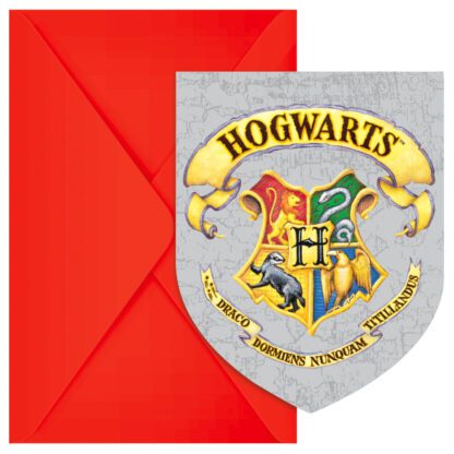 Harry Potter Hogwarts Houses Inbjudningskort