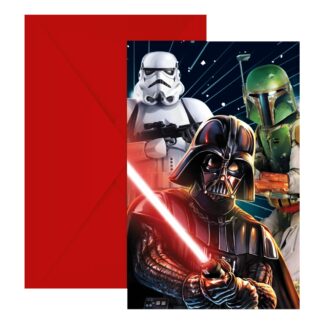 Inbjudningskort Star Wars - 6-pack