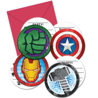 Marvel Avengers Inbjudningskort