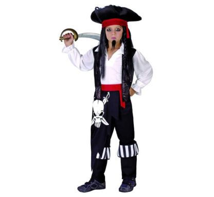 Pirat maskeraddräkt barn M