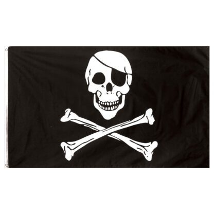 Svart Piratflagga