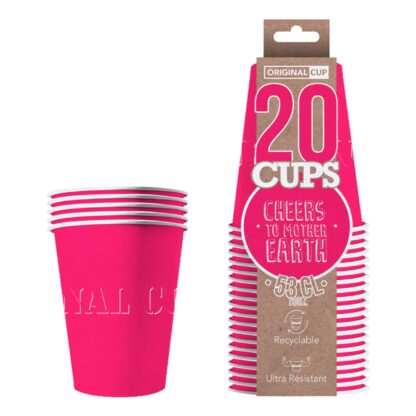 Partycups Papper Cerise - 20-pack