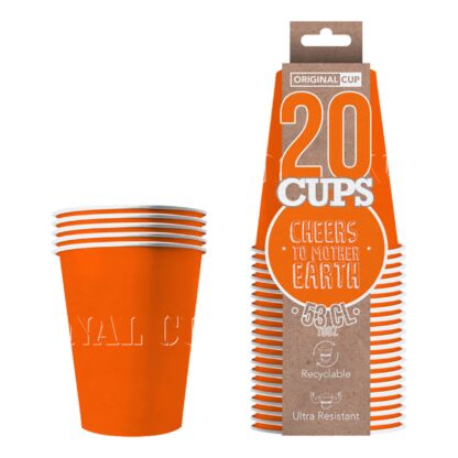 Partycups Papper Orange - 20-pack