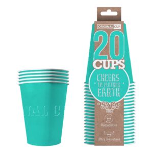 Partycups Papper Turkos - 20-pack