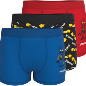 Lego Wear Boxers 3-pack, Red/Blue/Black, 104-110