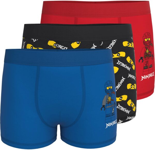 Lego Wear Boxers 3-pack, Red/Blue/Black, 116-122
