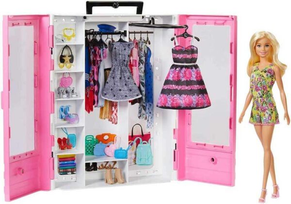 Barbiedocka med Garderob Fashionistas Ultimate Closet