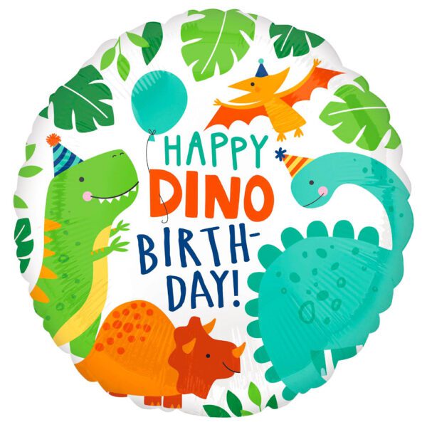 Folieballong Happy Dino Birthday