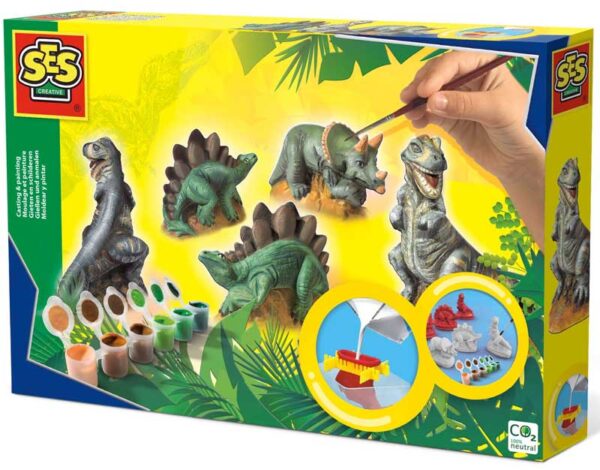 SES Gjut och måla dinosauriefigurer