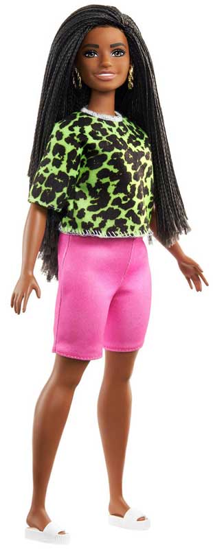 Barbiedocka Curvy Fashionista Pink Shot and Green Top GYB00