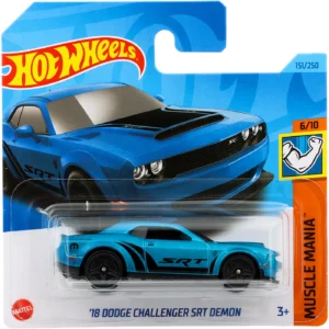 ?18 Dodge Challenger SRT Demon - Muscle Mania - Blå - HW