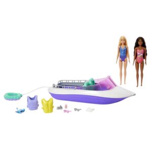 Barbie 46 cm Mermaid Power Båt med dockor HHG60