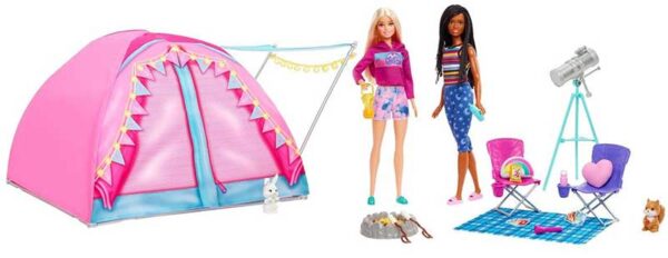 Barbie Camping Tält med dockor HGC18
