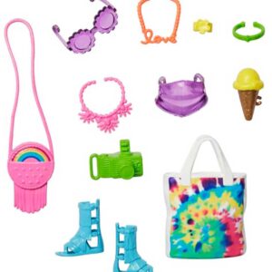 Barbie Fashion Accessoarer Neon Festival Pack With 11 Storytelling HBV43