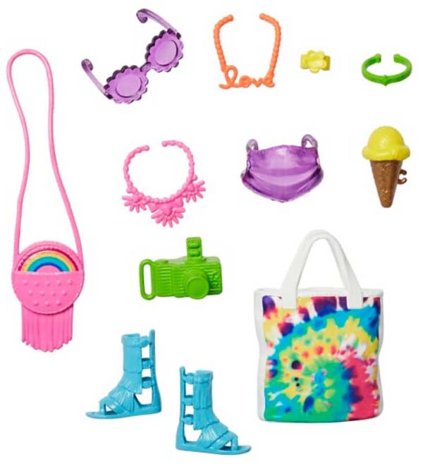 Barbie Fashion Accessoarer Neon Festival Pack With 11 Storytelling HBV43