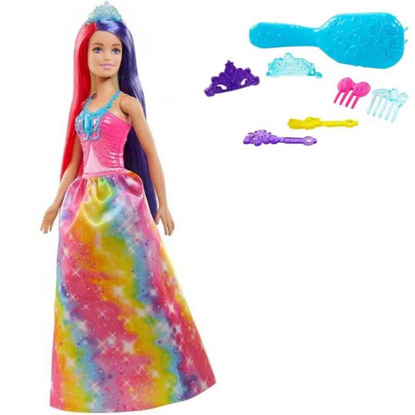Barbie Long Hair Fantasy Docka och håraccessoar Dreamtopia GTF38