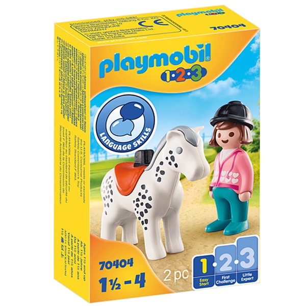 Playmobil® 1.2.3 - Rider with Horse