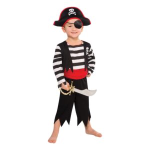 Klassisk Pirat Barn Maskeraddräkt - Medium