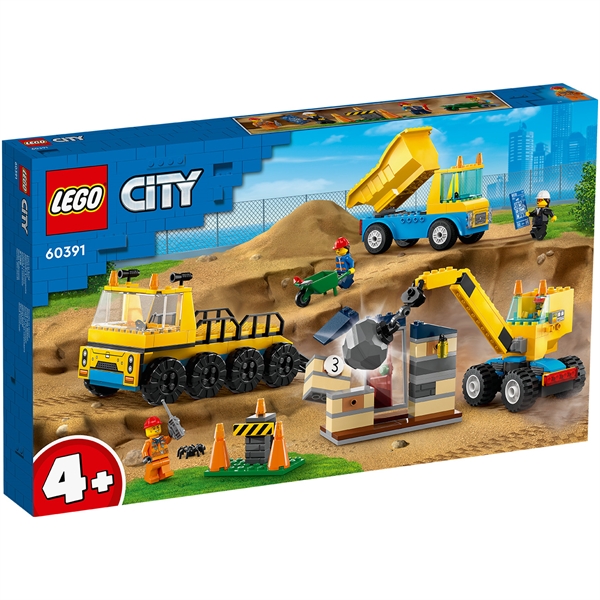 LEGO® City Byggfordon och Kran med Rivningskula