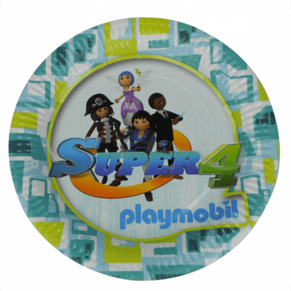 Playmobil Super4 tallrikar 6-pack