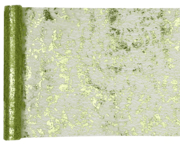 Duk (löpare) elegant grön, 28x500 cm