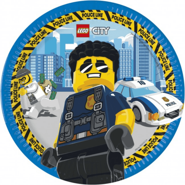 Tallrikar Lego City 8-pack (komposterbara)