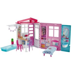 Barbie Dockhus med möbler FXG54