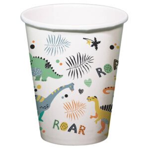 Dino Roar Dinosaurie Pappersmugg 6-pack