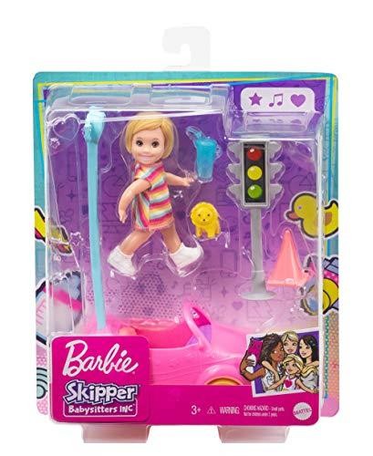 Barbie Babysitter Lekset Rosa bil GRP17