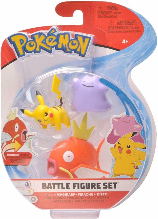 Pokemon Battle Figure Set Magikarp+Pikachu+Ditto 97691