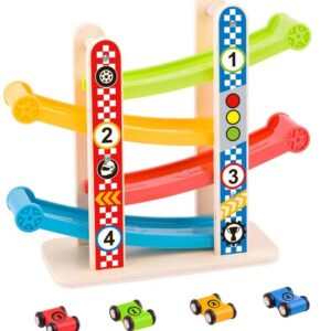 Bilbana med våningsplan för barn Tooky Toy