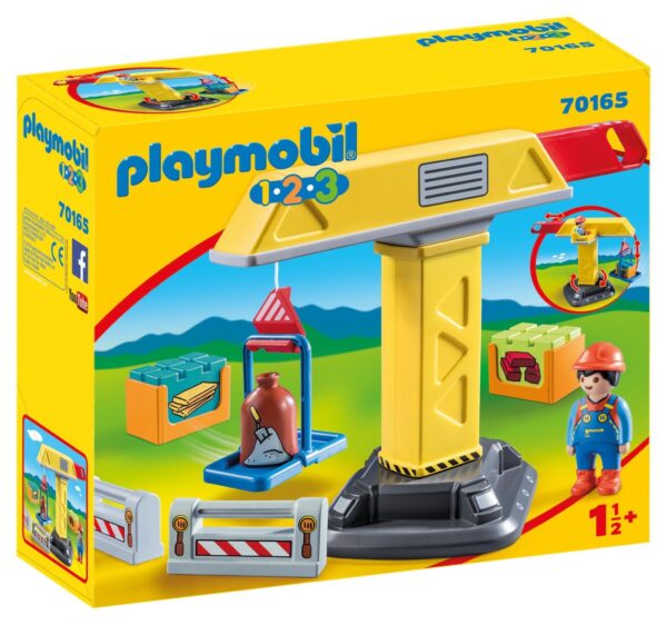 Playmobil 1.2.3 Byggkran 70165
