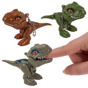 Bitande Dinosaurie Nyckelring