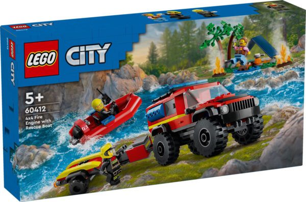 LEGO City 4x4 Brandbil med räddningsbåt 60412