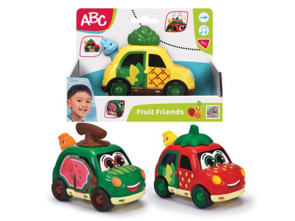 ABC Fruit Friends Bil med speldosa 1+ : Model - Ananas