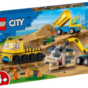 LEGO City Byggfordon och kran med rivningskula 60391