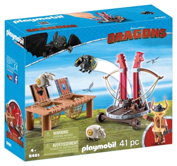 Playmobil Dragons Gape Rapkäft med fårsele 9461