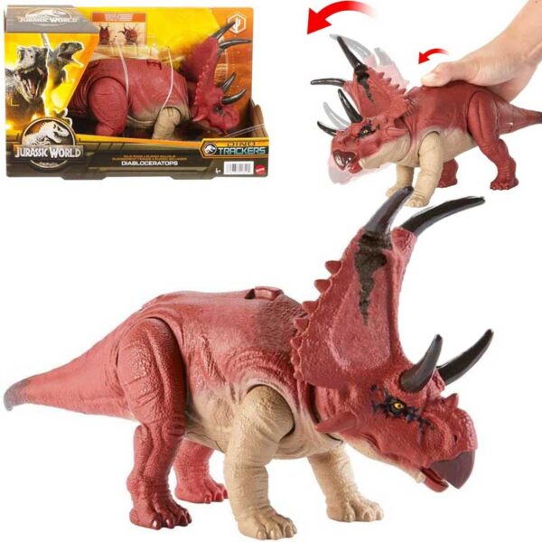 Jurassic World Diabloceratops Dinosaurie Wild Roar med ljud HLP16