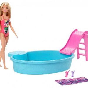 Barbie Pool Lekset Med Barbiedocka